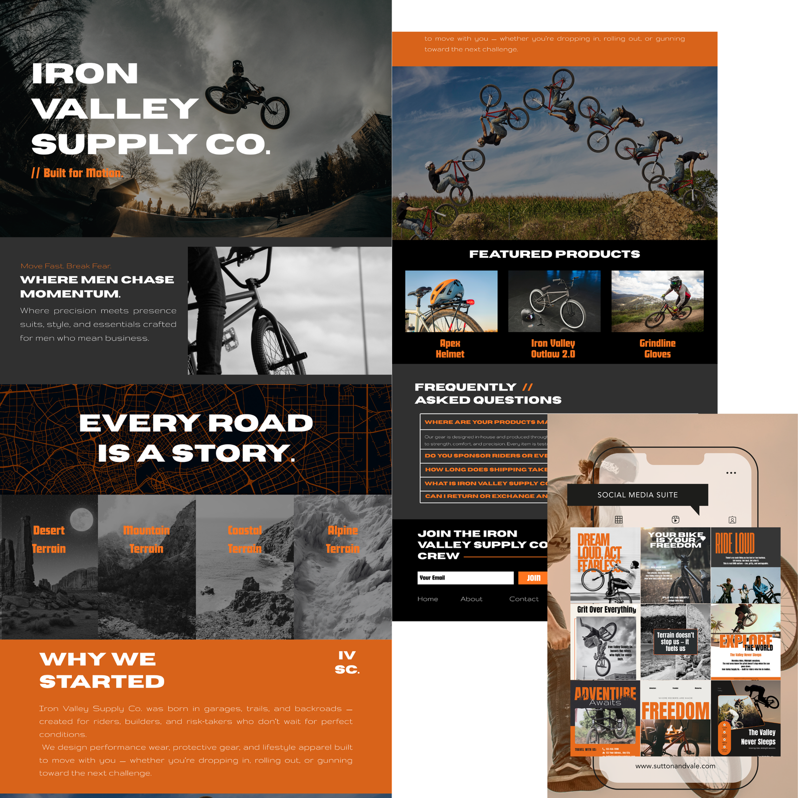 The Outlander - Full Website & Social Media Suite